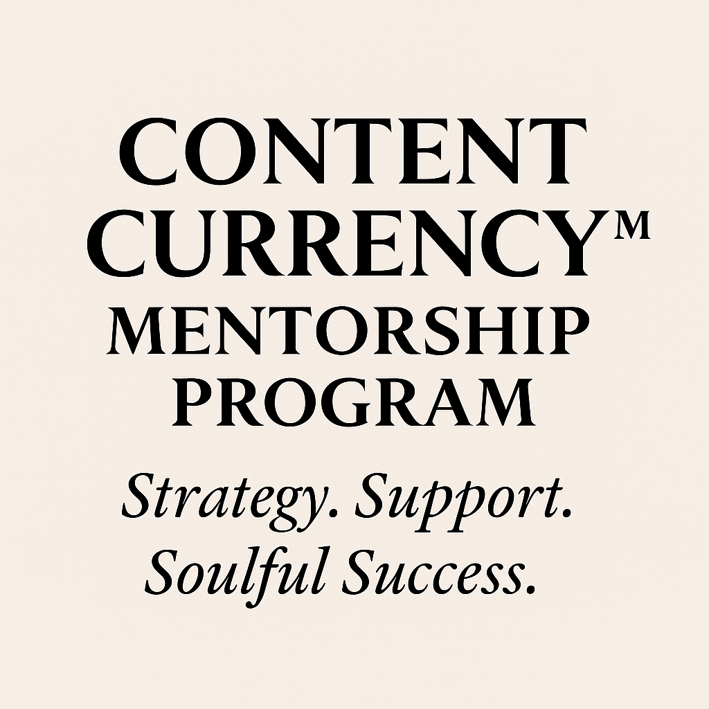 Content Currency Mentorship Program