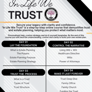 In Life We Trust- Digital Course + Document Review